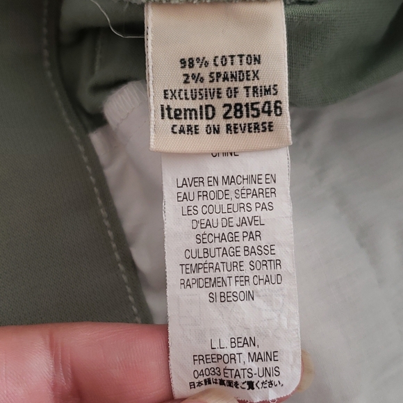 L.L. Bean Classic Fit Chino Skirt with Roses S 20 - Picture 6 of 9